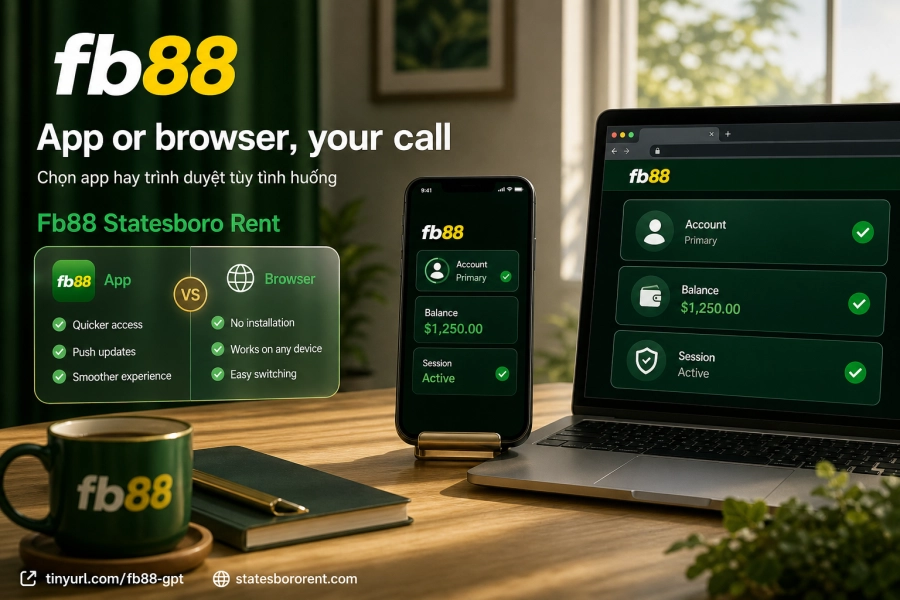 Fb88 login via mobile app versus web browser