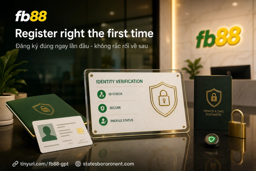 đăng ký tài khoản Fb88 miễn phí thông tin bắt buộc xác minh danh tính
