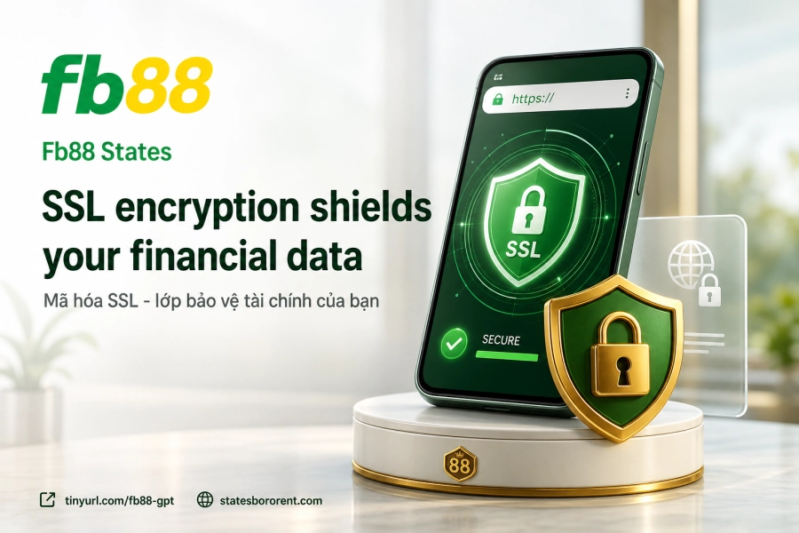 công nghệ bảo mật SSL 128-bit Fb88 bảo vệ dữ liệu tài chính người dùng