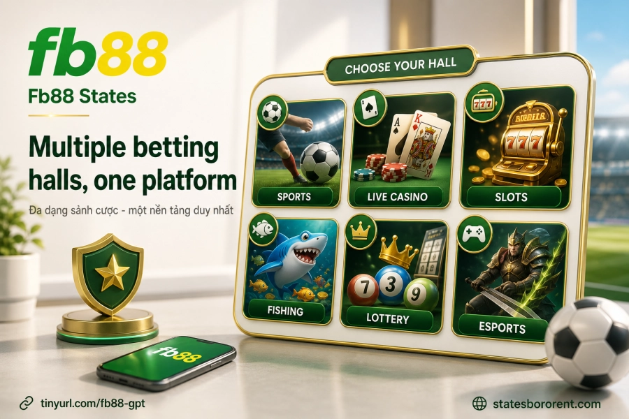 Sảnh cược Fb88 thể thao casino slots eSports đa dạng