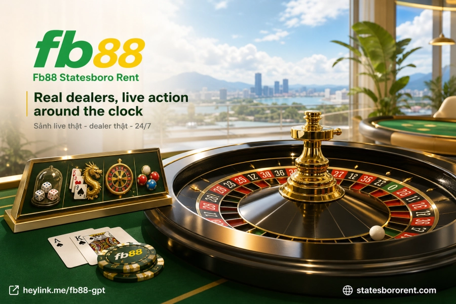 Sảnh casino live Fb88 với dealer thật phát trực tiếp 24/7