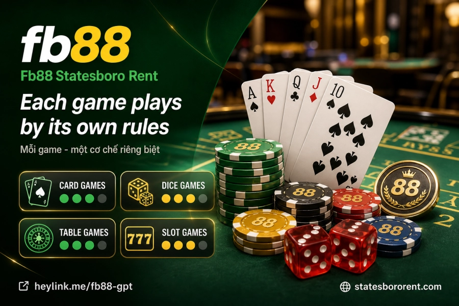 Bốn game lõi Baccarat, Blackjack, Roulette và Sicbo tại Fb88 với cơ chế, nhịp vòng và đặc điểm